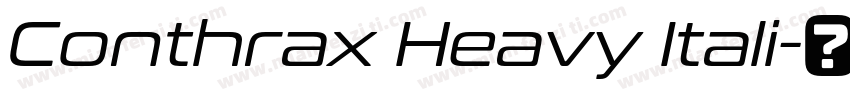 Conthrax Heavy Itali字体转换
